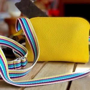 Nordstrom Bright Sun Yellow Belt Bag NWT Fancy Fanny Pack w/Coordinating Strap